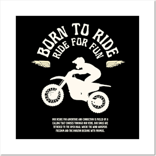 born to ride Posters and Art